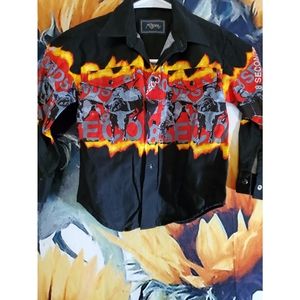 Kids Roper Lane Frost 8 seconds button down